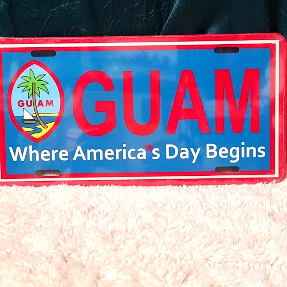 GUAM Decorative License Plate